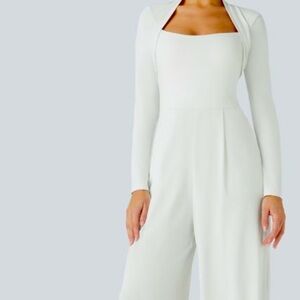 Elegant White Long Sleeve Dress